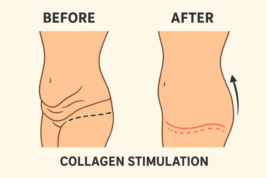 Before and after results for sagging skin after weight loss injections Tetbury