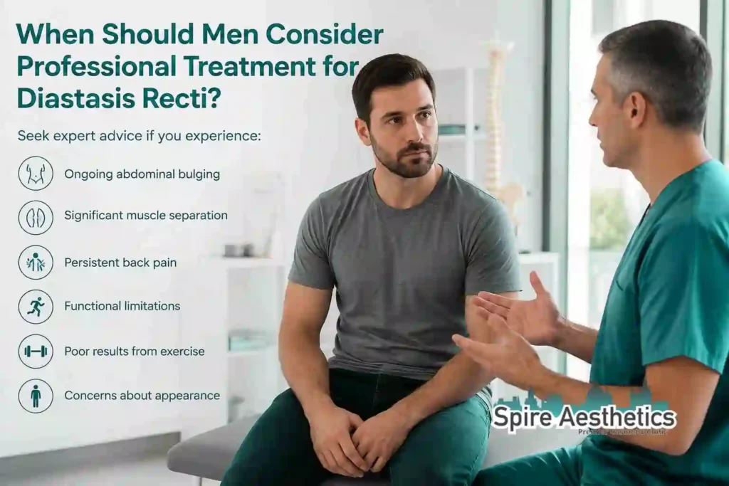 When Should Men Consider Professional Treatment for Diastasis Recti Tetbury?